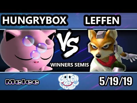GOML 2019 SSBM - Liquid` Hungrybox (JigglyPuff) Vs TSM | Leffen (Fox) Smash Melee Tournament W Semis