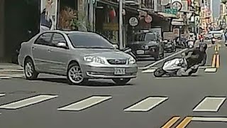 【車禍影片】華麗的轉身（2025.08.05 台中市北區北平路二段與青島路一段口