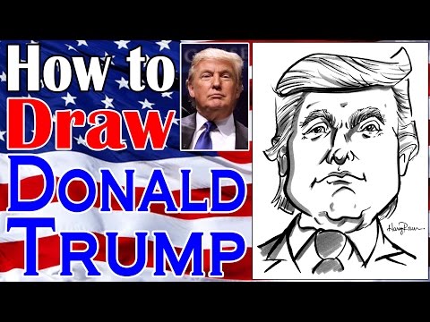 How To Draw A Quick Caricature Donald Trump
