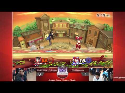 UGC Smash 4 Singles Pools - AGNSTR l K.I.D. Goggles (Bayonetta, Sonic) vs. DNG l Kameme (Mega Man)