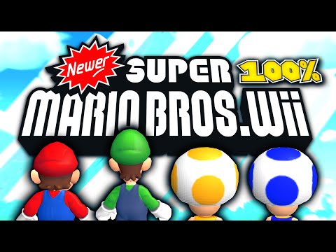 Newer Super Mario Bros Wii: The Whole 𝐀ss 100%