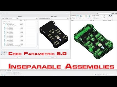 Creo Parametric 5.0 - Embedded Components / Inseparable Assemblies