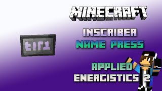 Inscriber Name Press 📀 Minecraft Applied Energistics Tutorial 1.16.5 📀 English 📀 #Minecraft