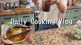 【カナダ暮らしと家庭料理🇨🇦】パパのお弁当作る/コストコのチキンで手作りフォー🍜/ラズベリーでねじりベーグル🥯/コストコで割り込んできた人を憐れんだ話