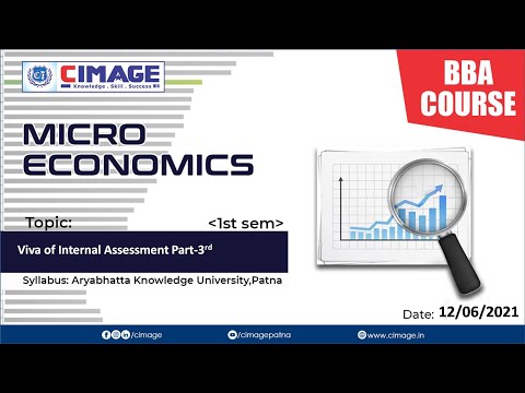 Micro Eco.(Viva of Internal Assessment Part-3rd) BBA AKU 1st Sem by Nistish sir Dt:12-6-2021