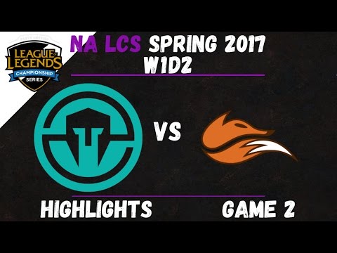 IMT vs FOX Highlights Game 2 NA LCS 2017 Spring W1D2 Immortals vs Echo FOX