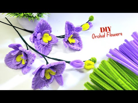 Create AMAZING Orchid Flowers with Pipe Cleaners