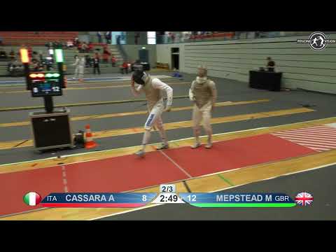 2018 138 T16 04 M F Individual Bonn GER WC RED CASSARA ITA vs MEPSTEAD GBR