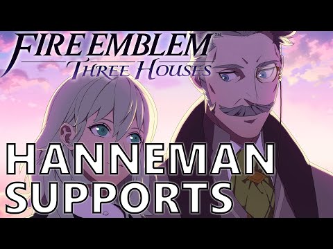 Hanneman ALL Support Conversation Cutscenes! Fire Emblem Three Houses!