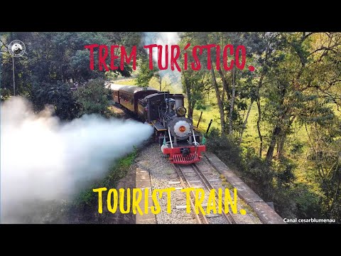 🇧🇷  Trem turístico em recuo  / Tourist train in retreat - Apiúna/SC - 2024 - (Brasil) #steamtrain