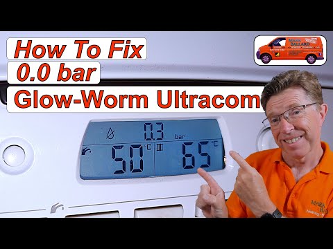 How to fix 0.0 bar Glow-Worm Ultracom 2 CXi.  Low Pressure, Boiler Stopped Working