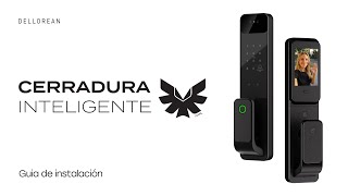 Video de Cerradura Digital Inteligente Dellorean SOWL Cámara WiFi 7 Modos Huella App Tarjeta Pin Llave Mando