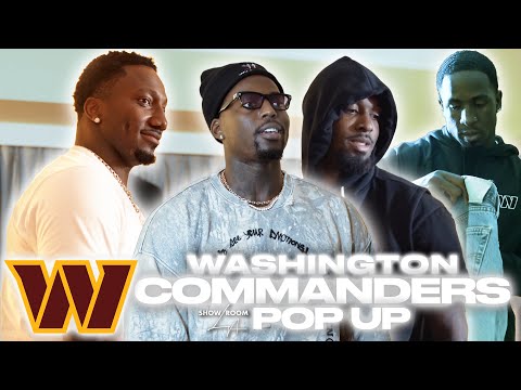 Deebo Samuel, Javon Kinlaw & Washington Commanders Shop Exclusive Designer Clothing w/ Showroom LA