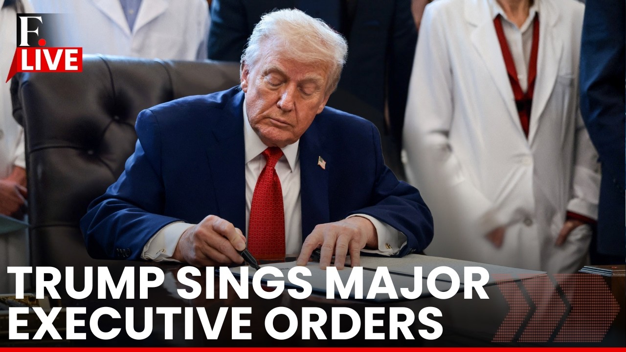 White House LIVE: US President Trump Signs Major Executive Orders in Oval Office