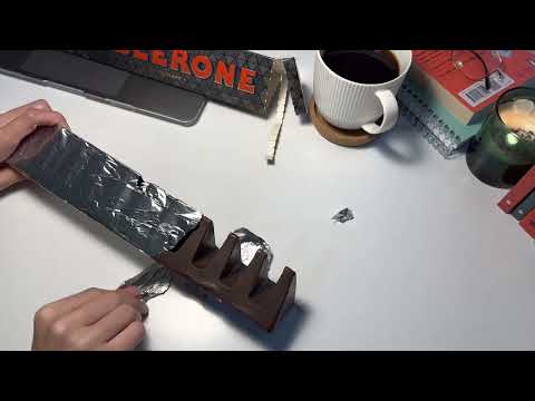 Toblerone Swiss Dark Chocolate Unboxing - #asmr #toblerone