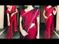 The Easiest Way To Wear A Saree In Just 5 Minutes How To Wear Saree Perfectly Saree Draping Saree