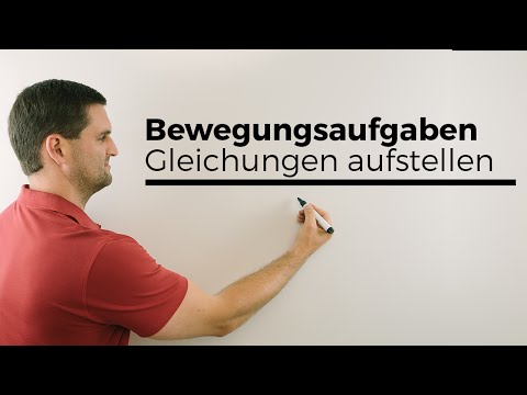 Bewegungsaufgaben, Gleichungen aufstellen, "Einholen" | Mathe by Daniel Jung