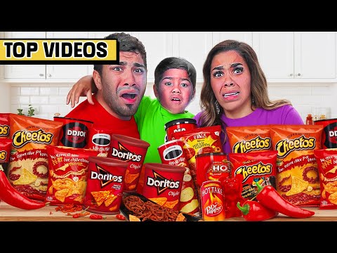 EATING ONLY RED FOOD for 24 HOURS!! | The Trench Family