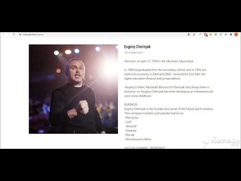 Evgeny Chernyak - personal website busines profile