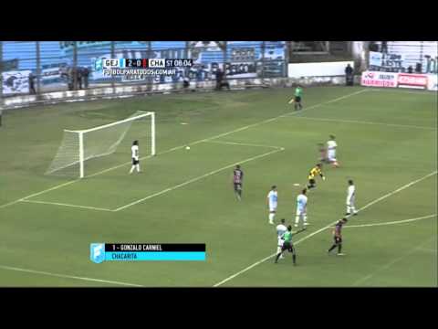 Gol de Carniel. Gimnasia Jujuy 2 Chacarita 1.Fecha 20.Torneo Primera B Nacional.Fútbol Para Todos