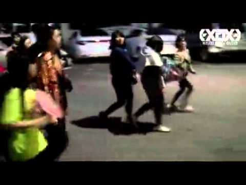 120420 EXO-K KBS MUSIC BANK Leaving RUN RUN!! HAHA