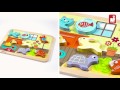 Miniature vidéo Encastrement 7 pièces en bois : Chunky Puzzle Animo