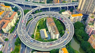 中国のとある風景 ｜広東省広州市の立体高速道路