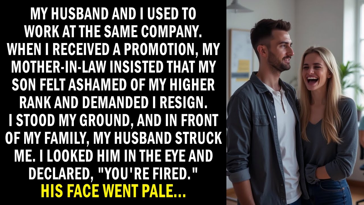 I received a promotion, but my MIL claimed my son felt ashamed. I declined, and then...