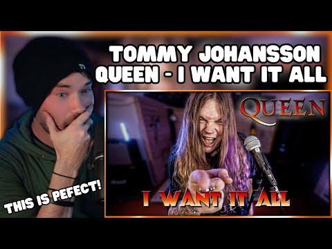 Metal Vocalist Reacts - Tommy Johansson - QUEEN - I WANT IT ALL (cover)