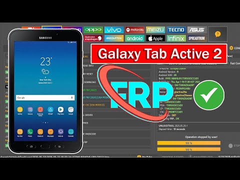 Samsung Galaxy Tab Active2 (SM-T395) FRP Bypass Unlock tool Google Account Bypass