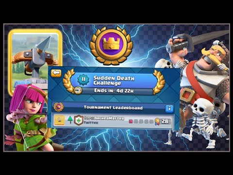 #1 IN SUDDEN DEATH TOURNAMENT W/ 3.0 XBOW | CLASH ROYALE