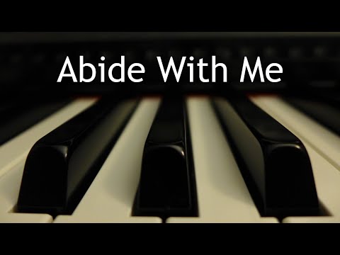 Abide with Me - piano instrumental hymn with lyrics