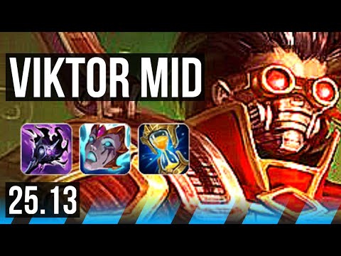 VIKTOR vs SYNDRA (MID) | Rank 6 Viktor | EUW Challenger | 25.13