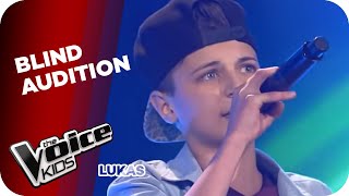 Macklemore - Can&#39;t hold us (Lukas) | The Voice Kids 2014 | Blind Audition | SAT.1
