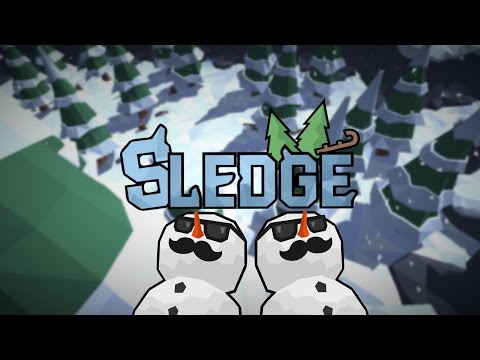 Sledge - snow mountain slide Video