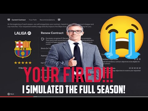WHAT HAPPENS IF YOU SIMULATE A FULL SEASON IN EA FC 24 PLAYER CAREER MODE AS MAX LEVEL!