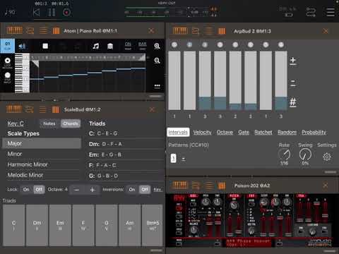 Apps Atom ScaleBud ArpBud2 Poison-202 HQ (iPad5 - Zé Osório)