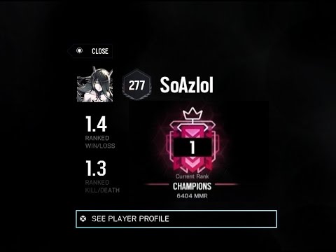 #1 *BEST* PS4 CHAMPION Player EVER! : Ranked Highlights - Rainbow Six Siege Champion