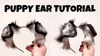 DIY puppy ear tutorial ! ₊˚⊹ ૮₍ ´ ꒳ `₎ა ♡₊ ⊹  kemonomimi / inumimi faux ears 