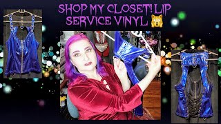 Shop my Closet! Lip Service Vinyl Clothing Skirts Tops Latex Dress Gothic Witchy Fashion haul💜🦇💜
