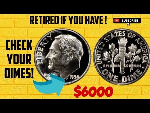 What's The HISTORY Of 1954 USA ROOSEVELT Dimes? RARE AND ERROR! #roosevelt #dimes #currency #money 