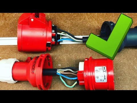 Connecting CEE plugs and power plugs correctly! Important tips and tricks! Three-phase current!