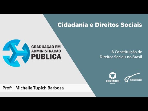 [ADMP] Cidadania e Direitos Sociais - A Constituição de Direitos Sociais