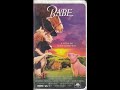 Opening And Closing To Babe VHS 1997