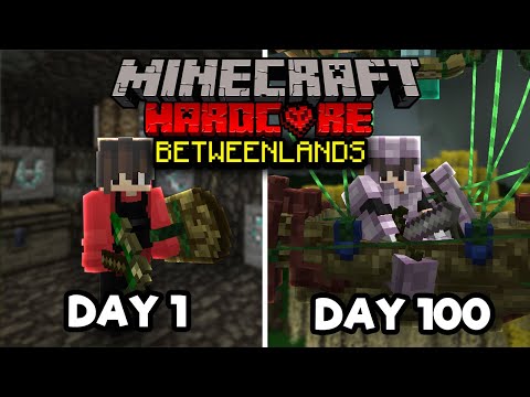 I Survived 100 Days in Hardcore  Minecraft in the BETWEENLANDS.. Here's What Happened..