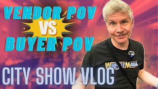 My second time VENDING a CARD SHOW catching em all Vendor POV Buyer POV City Show Vlog