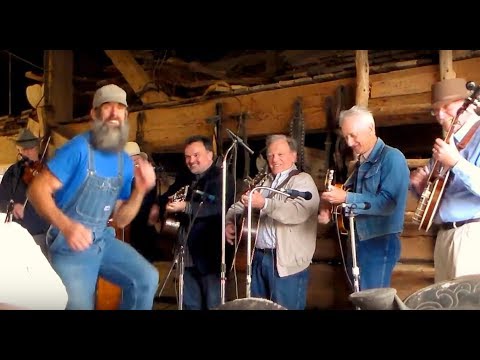 Hilarious Clog  Dancer steals the show from Steve Gulley and his band...  Buck Dancing full video!