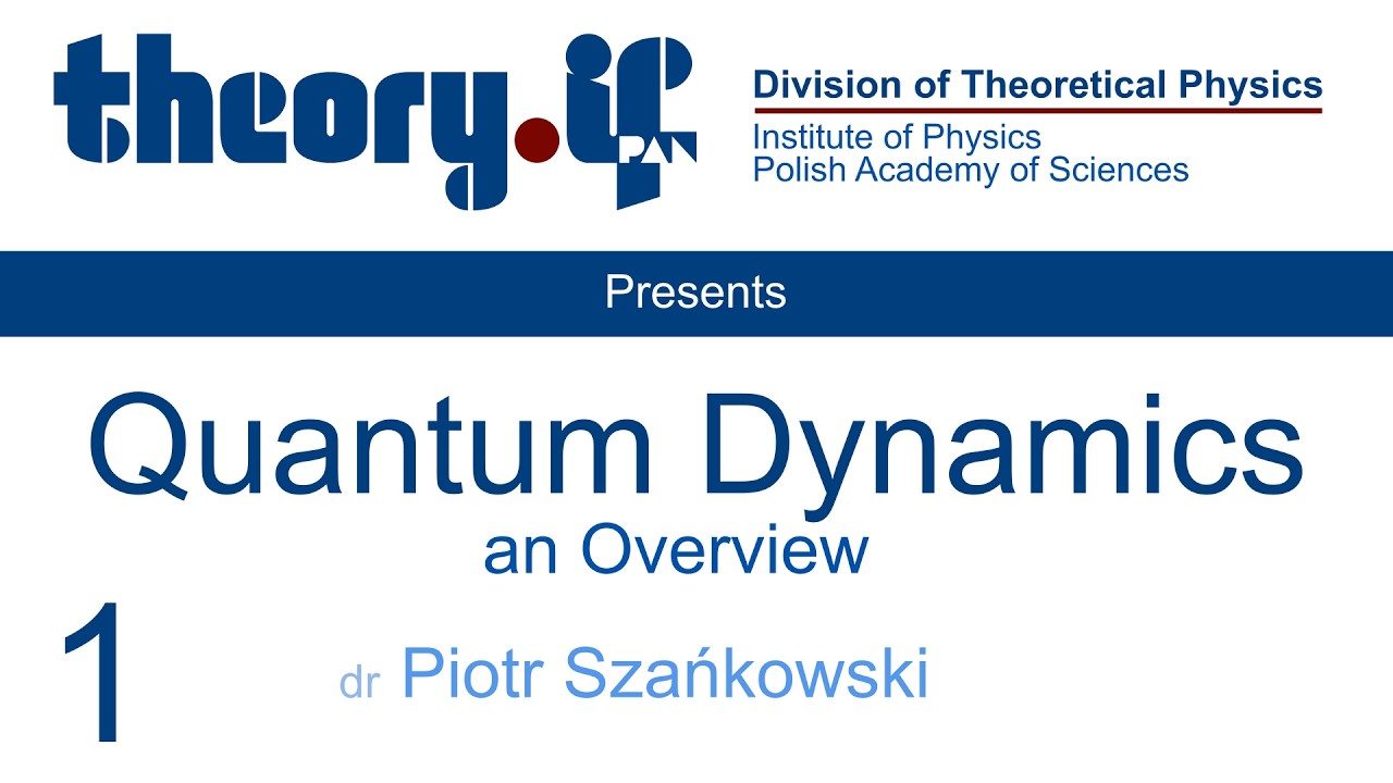 1. Intro to Quantum Dynamics pt.1: Deciphering Schrödinger equation - Quantum Dynamics (Spring 2026)