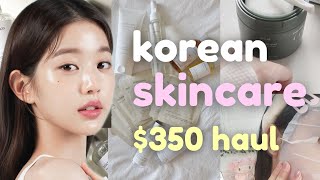 $350 HUGE yesstyle skincare haul 🌷✨ mixsoon, anua, numbuzin, aplb, celimax & more korean skincare!