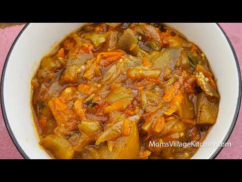 How To Cook Egg Plants - Biringanya Stew - Ugandan Food - Mom's Village Kitchen - African Food